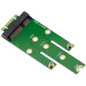 KALEA-INFORMATIQUE mSATA miniPCIe naar M.2 adapter voor het monteren van een mSATA SSD op een M2 SATA B Key poort