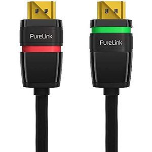 PureLink ULS1005-020 High Speed HDMI-kabel, Ethernet High Speed HDMI-kabel, halogeenvrij, met veiligheidssluiting, HDMI 2.0, UltraHD, 4096x2304 pixels (4K2K Quad FullHD 2160p), Full HD 3D compatibel, zwart