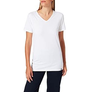 Trigema Dames V Shirt Slim Fit, wit (001)