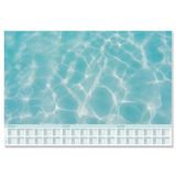 SIGEL HO306 Bureauonderlegger van papier, 3 jaar kalender, weekoverzicht, design Cool Pool A2 (59,5 x 41 cm), blauw, 30 vellen