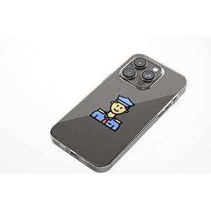 Bonateks, Étui de protection imprimé numériquement compatible avec iPhone 14 Pro, coque de protection anti-chocs, en silicone, flexible, transparent