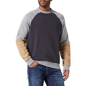 TOM TAILOR Denim Heren sweatshirt, 12508 Coal Grey, L, 12508 - Coal Grey