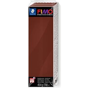 Staedtler FIMO Professionele boetseerklei, ovengehard (groot blok van 454 g), chocoladekleur