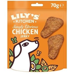 Lily's Kitchen Simply Glorious Chicken Jerky met 80% kip (8 x 70 g)