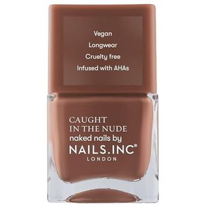 Nails Inc TULUM BEACH Nagellak, natuurlijk rozebruin, voedende formule verrijkt met AHA voor gehydrateerde nagels, brede kwast voor optimale nagelkunst, veganistisch, langdurig en zonder