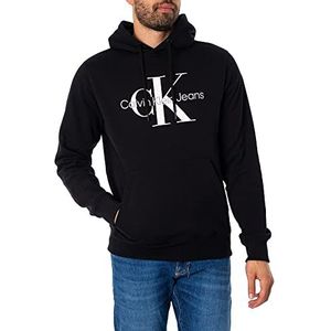 Calvin Klein - Core Monogram hoodie sweatshirt J30J320934 BEH - Hoodie zwart heren, zwart.