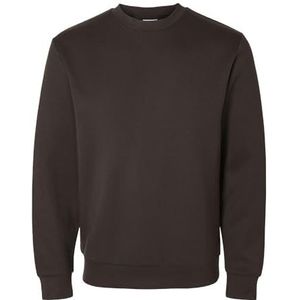 SELECTED HOMME Slhemanuel Soft Crew Neck Sweatshirt Noos trainingspak voor heren, Chocoladetaart