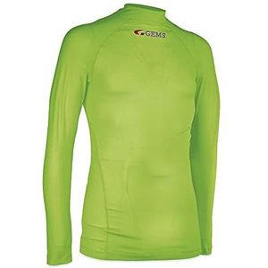 Gems Omega Thermo-shirt voor heren, met lange mouwen, Neon geel