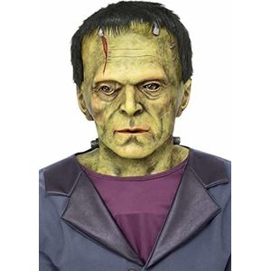 Smiffys Universal Monsters Frankenstein latex masker heren, groen, één maat, 51659