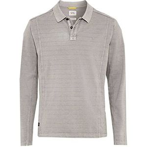 camel active heren poloshirt, Stone Grijs