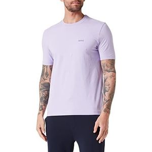 BOSS Heren T-shirt Regular Fit met contrasterende details, Light / Pastel Purple534