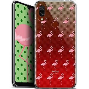 Caseink Beschermhoes voor Xiaomi Redmi 7 (6,26 inch), Gel-motief, HD-collectie, motief: Flamingo, roze, zacht, ultradun, bedrukt in Frankrijk