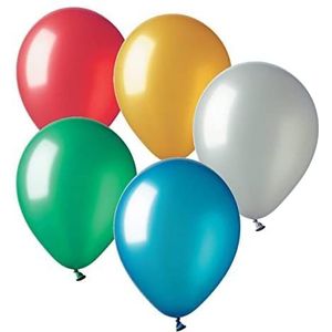 zak met 50 ballonnen Ø 18 cm, verschillende kleuren