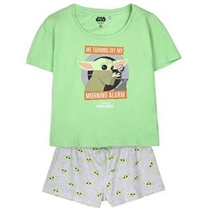 CERDÁ LIFE'S LITTLE MOMENTS Damespyjama van The Mandalorian – officiële licentie Star Wars pijama set dames, Lichtgroen