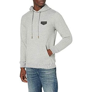 Gianni Kavanagh Grey Melange Core Hoodie voor heren, Grijze mix