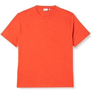 s.Oliver Big Size T-shirt met korte mouwen, regular fit, Lichtoranje
