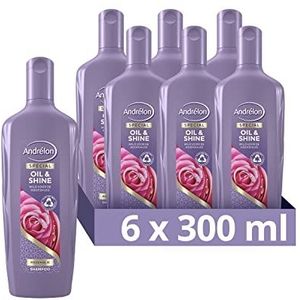 Andrélon Special Oil & Shine Shampoo mild voor de hoofdhuid - 6 x 300 ml - Voordeelverpakking