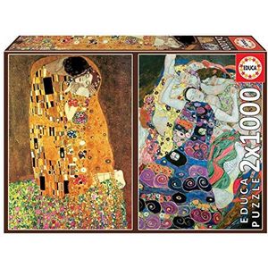 Educa - Klimt 2x1000 stukjes Art Collection Puzzel