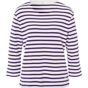 BRAX Style Bonnie Cotton Structure Striped Trainingspak voor dames, Amethist