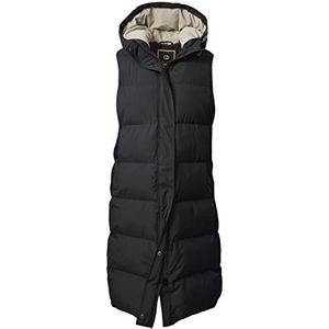 G.I.G.A. DX dames gewatteerd vest met capuchon, zwart.