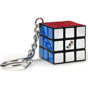 RUBIK'S Kubus 3 x 3 sleutelhanger – puzzelspel kleurrijk Rubik's – mini-puzzel 3 x 3 originele kleurafstemming – klassieke kubus probleemoplossing ��– mini-versie – 6064001 – speelgoed voor kinderen
