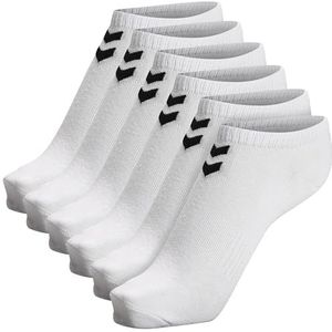 hummel hmlCHEVRON Lot de 6 paires de chaussettes ankle, blanches, taille 14
