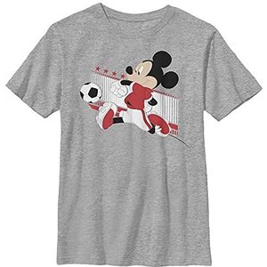 Disney T-shirt Mickey and Friends Canada Soccer Boys Grey Heather Athletic XS, Athletic grijs gemêleerd