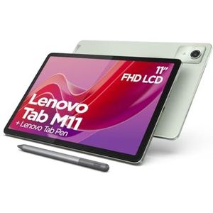 Lenovo Tab M11 Tablet | 10,95 inch WUXGA Touchscreen | MediaTek G88 | 4 GB RAM | 128 GB eMMC 5.1 | Android 12 | Groen | Met stylus