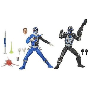 Power Rangers Lightning Collection – set van 2 figuren S.P.D. Squad B Blue Ranger en Squad A Blue Ranger 15 cm