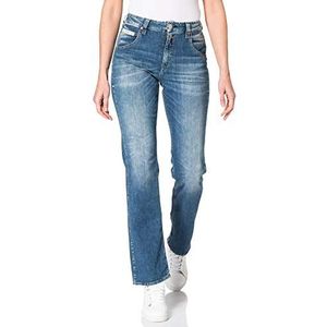 Herrlicher Cashmere Touch Denim Straight High Cut Jeans voor dames, Mariana Blue 833