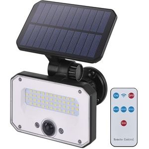 EMOS - SPILO led-zonnelamp voor buiten met bewegingsmelder en afstandsbediening - Wandlamp op zonne-energie voor huis/tuin - Sensorbereik 6 m/120° - 4 verlichtingsmodi, helderheid