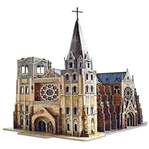 Keranova Keranova255 26 x 26 x 45 x 48 cm slim papier middeleeuwse stad Gothic 3D puzzel (158 stuks)