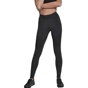Urban Classics Tech Biker leggings voor dames, zwart (00007)