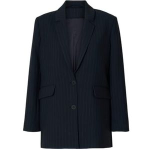 SELECTED FEMME Slfrita Ls Relaxed Blazer Pin STRI Noos, Dark Sapphire, 38