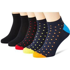 Jack & Jones JACSMALL Dots Short Socks 5 Pack kniekousen Blazer Navy / Zwart Marine - Blazer, One Size Heren Blazer Navy / Navy Black - Blazer, One Size, Blazer navy/navy - blazer