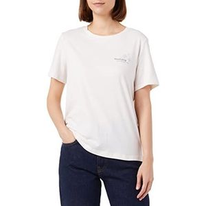 MUSTANG Alina C Chestprint Dames T-Shirt WHISPER WHITE 2013, M, White 2013