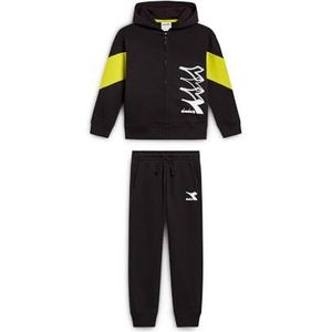 Diadora Jb. Tracksuit Hd Fz Logo trainingspak voor heren, zwart.