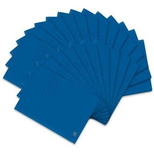 Oxford Top File + snelhechtmappen A4, extra sterk van karton, blauw, 25 stuks