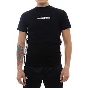 Kappa - T-shirt Balmin Authentic - Man, Zwart, rood, wit.