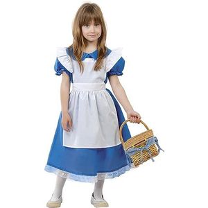 FIESTAS GUIRCA Kostuum voor meisjes, blauw (Servantta Victoriana) 3-4 jaar