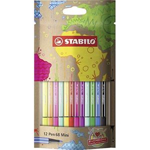 #mySTABILOdesign Edition 12 Premium viltstiften STABILO Pen 68 Mini met 12 verschillende kleuren