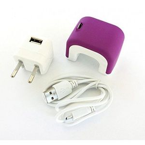 Incoco Nagellak in strepen – mini LED-lamp Purple