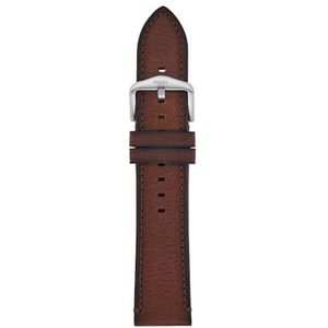 Fossil 22 mm Litehide™ armband voor herenhorloge, leren band, Zwart en Bruin, Casual