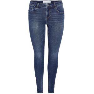 NOISY MAY Nmjen Nw Skinny Shaper Jeans Jt175db Noos Damesjeans, Donkerblauw denim