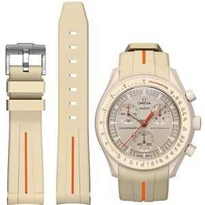 BONACE Omega x Swatch MoonSwatch Speedmaster, Rolex, Seiko horloges met 20 mm beugel, geen ruimte tussen behuizing en armband, gebogen, uniseks
