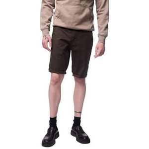 Teddy Smith Sailor Chino Poplin Stret Shorts Heren, kaki donker