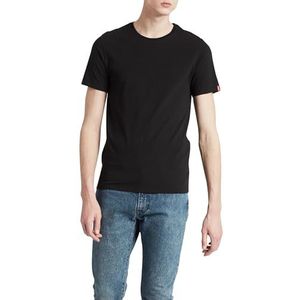 Levi's Big Tee Black Patt T-shirt voor heren, 2 stuks, 2 stuks zwart