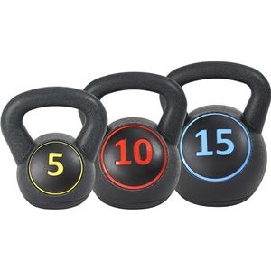 BalanceFrom Kettlebell met brede handgreep voor fitnessoefeningen, 2,3 kg, 4,5 kg, 6,8 kg