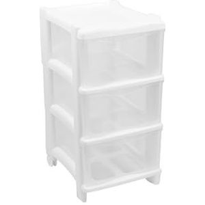 Essential Cassie commode | 3 laden | wit | H 60 cm | Made in Italy