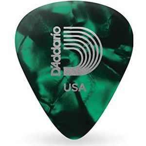 Planet Waves 1CGP4-100 plectrums, medium, groen, 100 stuks